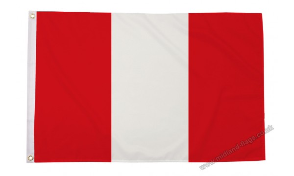 Peru no Crest Flag